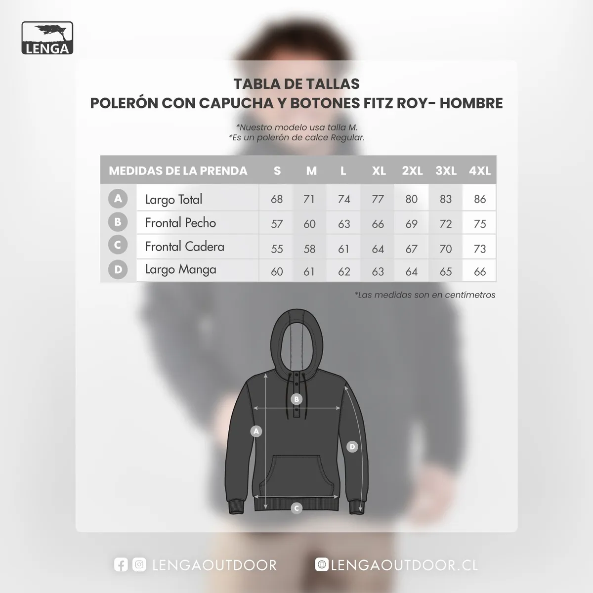 POLERÓN HOMBRE CON CAPUCHA Y BOTONES ALGODÓN ORGÁNICO FITZ ROY LENGA® - 6