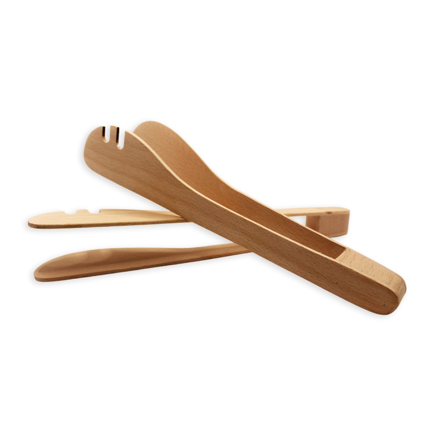 SET 2 PINZAS DE MADERA DE HAYA PARA SERVIR KAWI® - 2