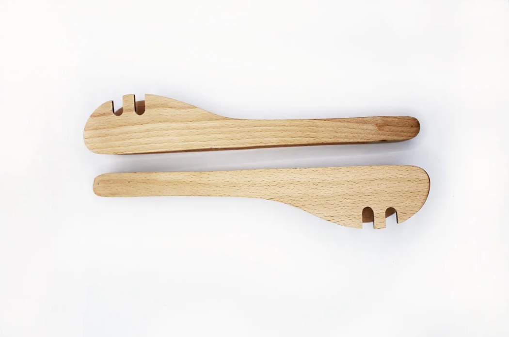 SET 2 PINZAS DE MADERA DE HAYA PARA SERVIR KAWI® - 3