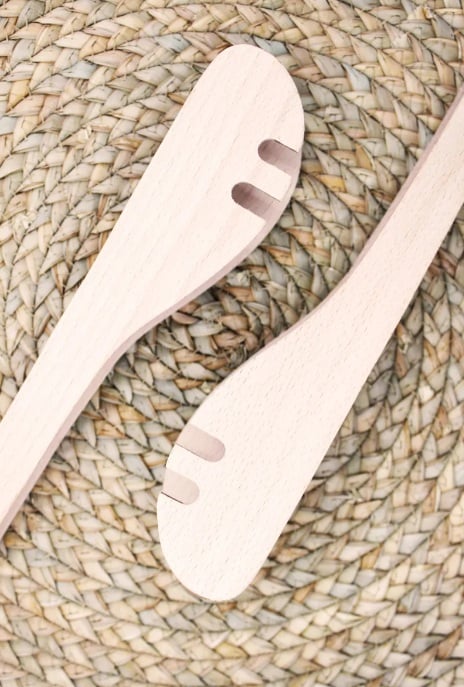 SET 2 PINZAS DE MADERA DE HAYA PARA SERVIR KAWI® - 4