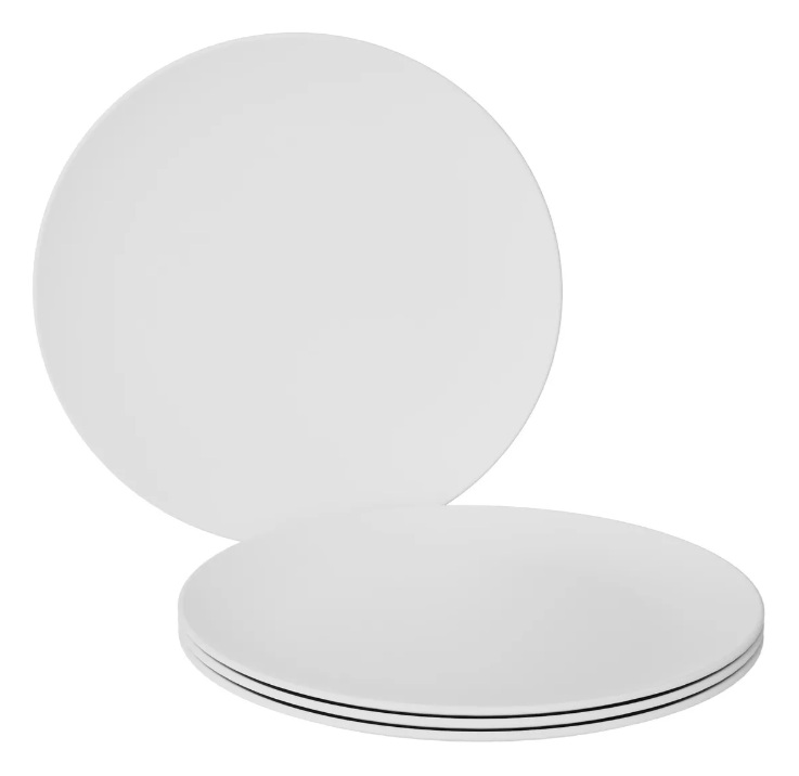 SET 4 PLATOS GRANDES SUSTENTABLES DE Ø25CMS OSLO KAWI® - 1