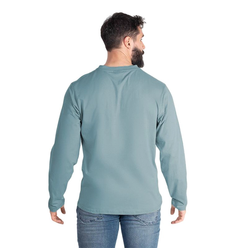 POLERA HOMBRE MANGA LARGA CON BOTONES QUEULE - 2