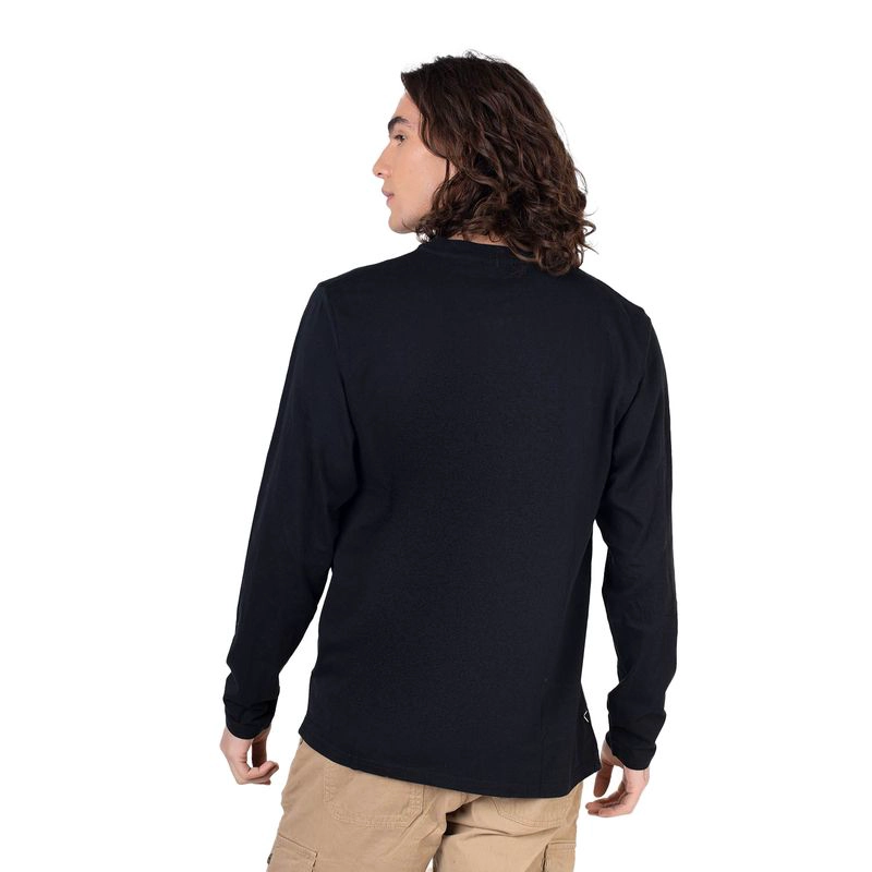 POLERA HOMBRE MANGA LARGA CON BOTONES QUEULE - 2