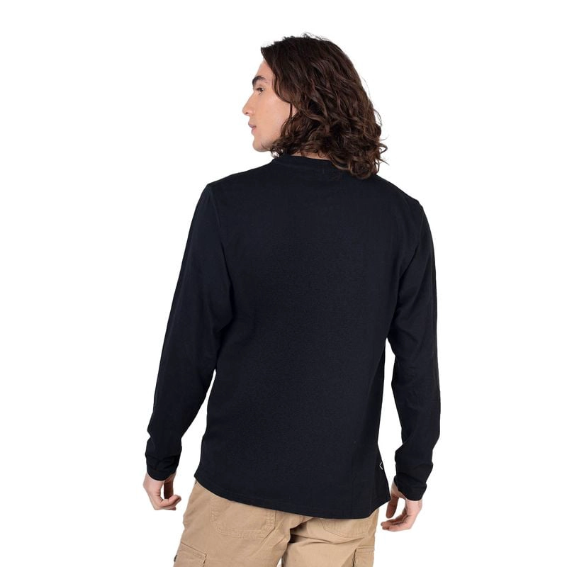 POLERA HOMBRE MANGA LARGA CON BOTONES QUEULE - 2