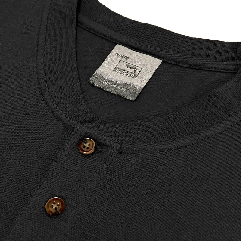 POLERA HOMBRE MANGA LARGA CON BOTONES QUEULE - 3
