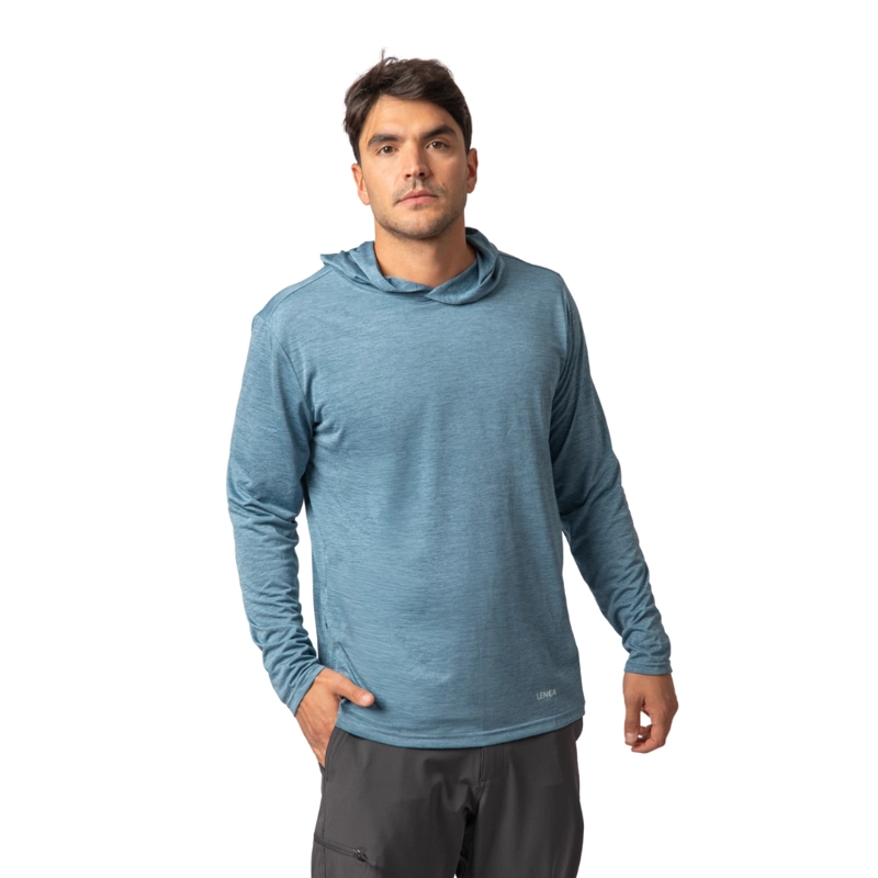 POLERA HOMBRE GRIT-DRY MANGA LARGA CON CAPUCHA UV+ INTI LENGA - 1