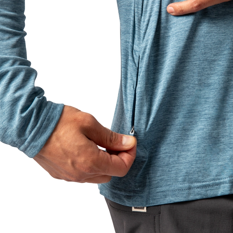 POLERA HOMBRE GRIT-DRY MANGA LARGA CON CAPUCHA UV+ INTI LENGA - 4