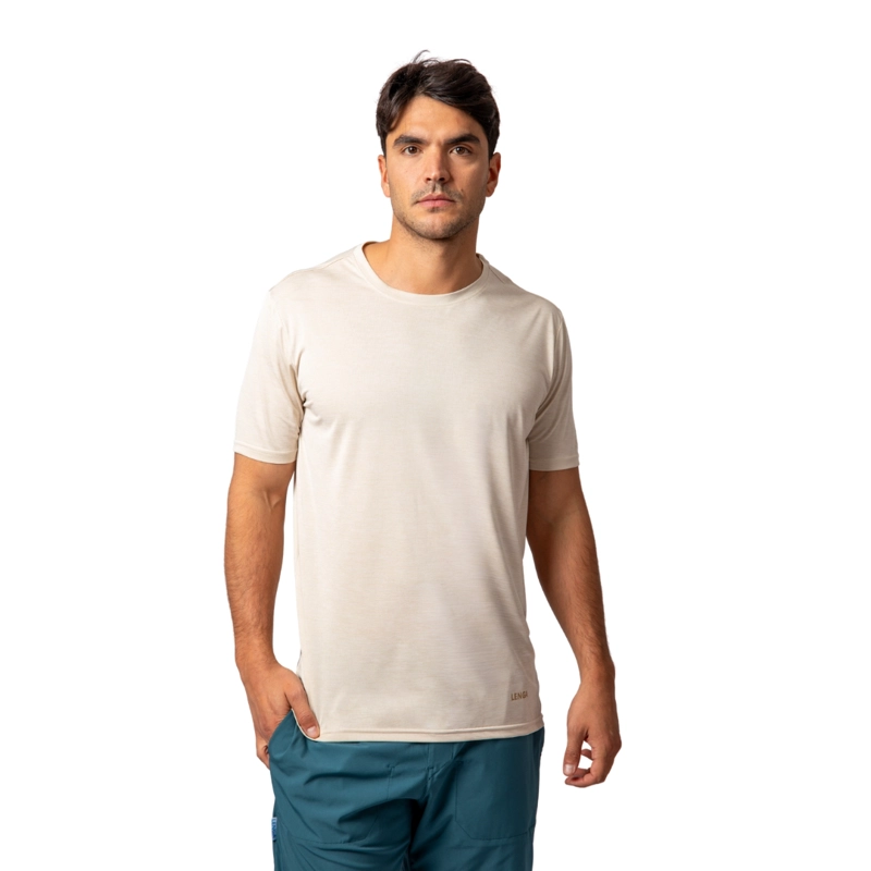 POLERA HOMBRE GRIT-DRY MANGA CORTA UV+ CHAÑAR LENGA - 1