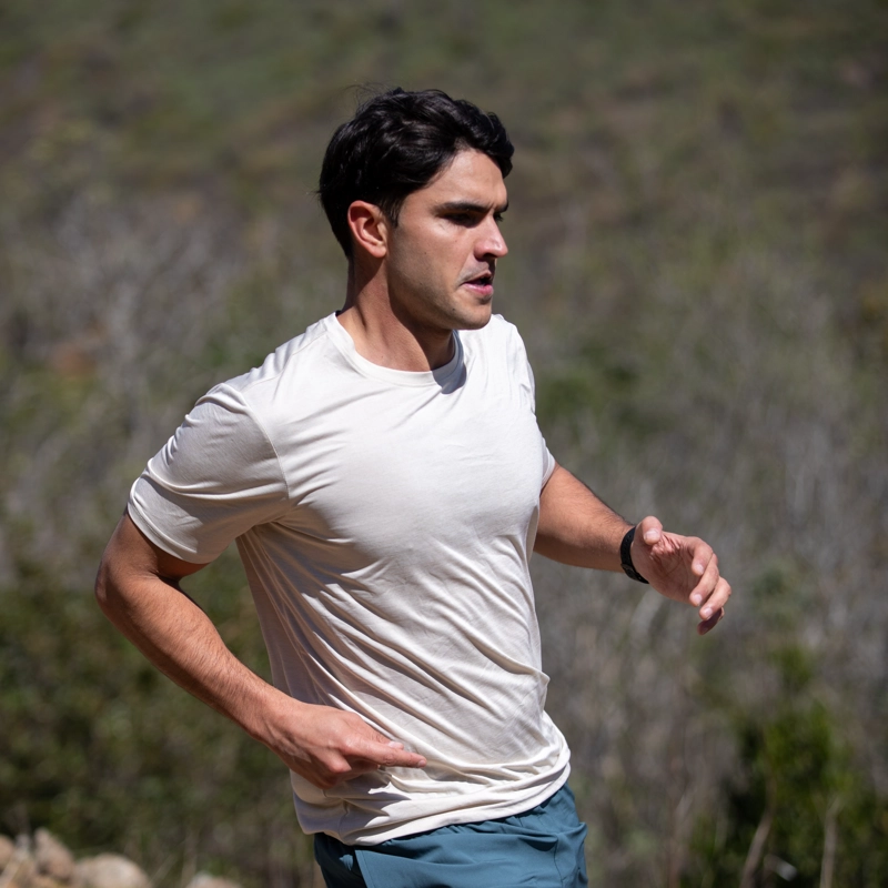 POLERA HOMBRE GRIT-DRY MANGA CORTA UV+ CHAÑAR LENGA - 4