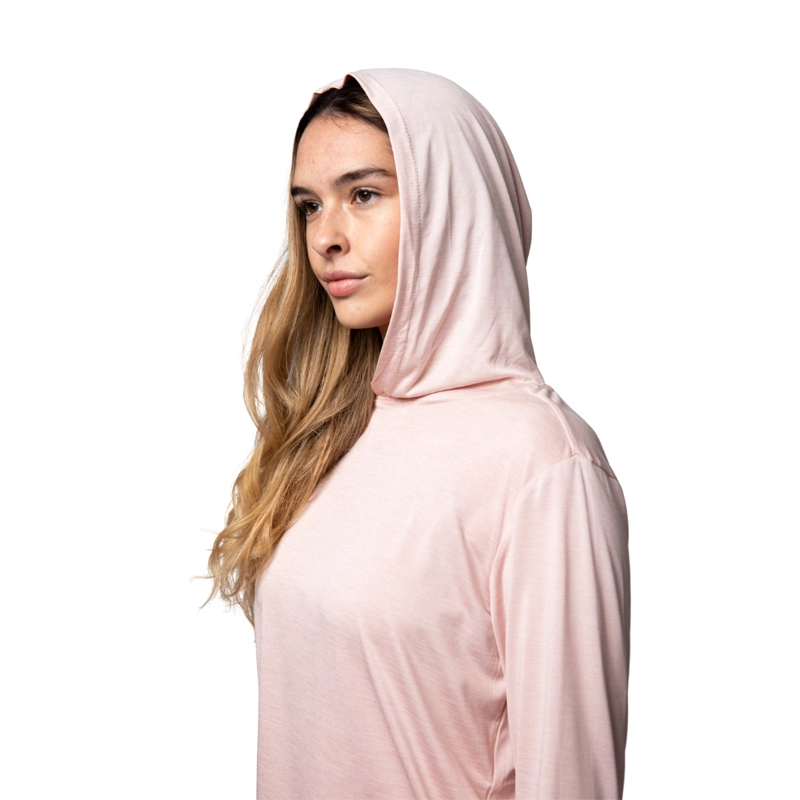 POLERA MUJER GRIT-DRY MANGA LARGA CON CAPUCHA NAYLA LENGA UPF+50 - 3