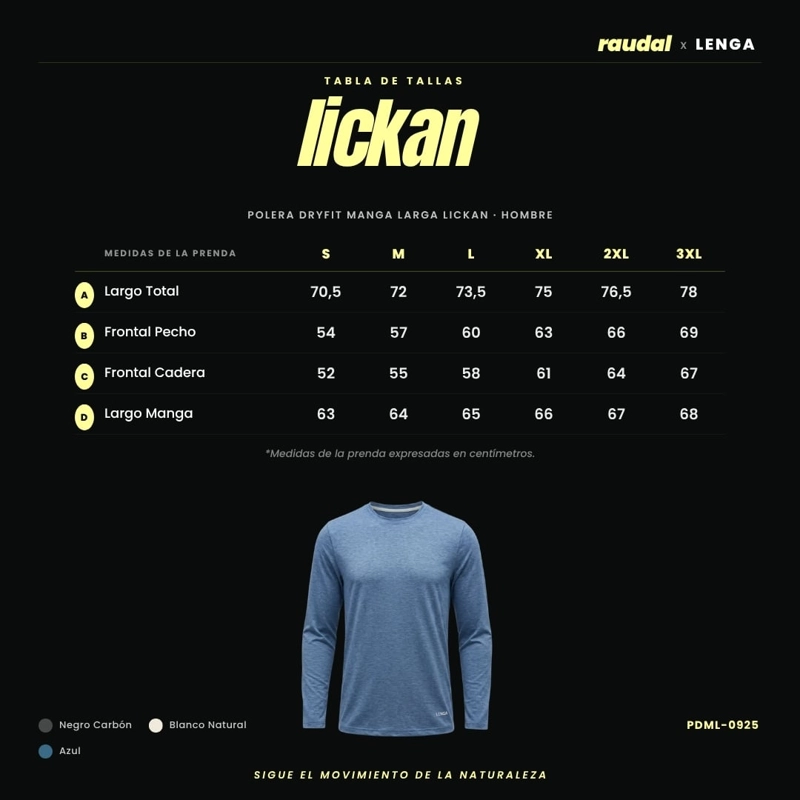 POLERA HOMBRE GRIT-DRY MANGA LARGA UV+ LICKAN LENGA - 6