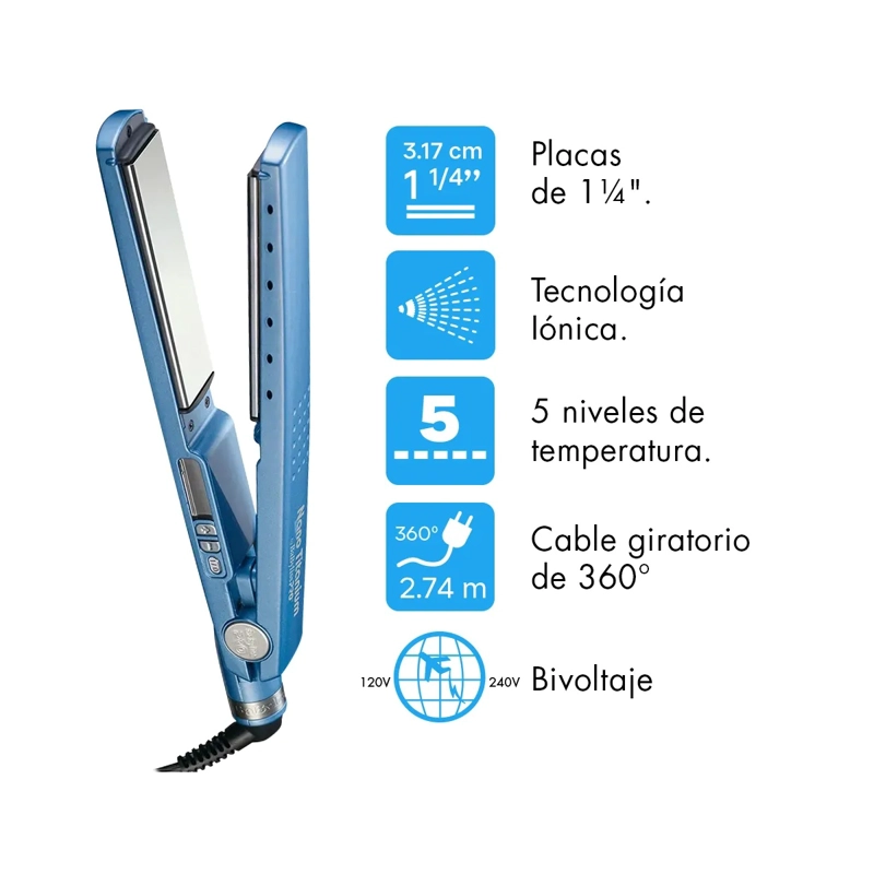 PLANCHA ALISADORA 32MM TITANIUM DIGITAL BIVOLTAJE BABYLISS - 9