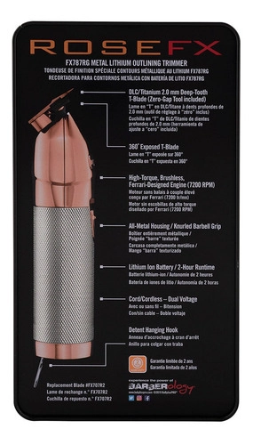 DESVELLADORA BABYLISS T-BLADE PRO ROSE GOLD - 4