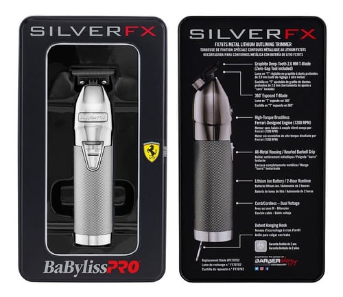 DESVELLADORA BABYLISSPRO SILVER CON CUCHILLA EXPUESTA - 1