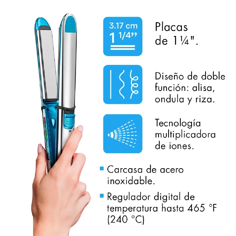 PLANCHA ALISADORA Y RIZADORA OPTIMA 3000 - 4
