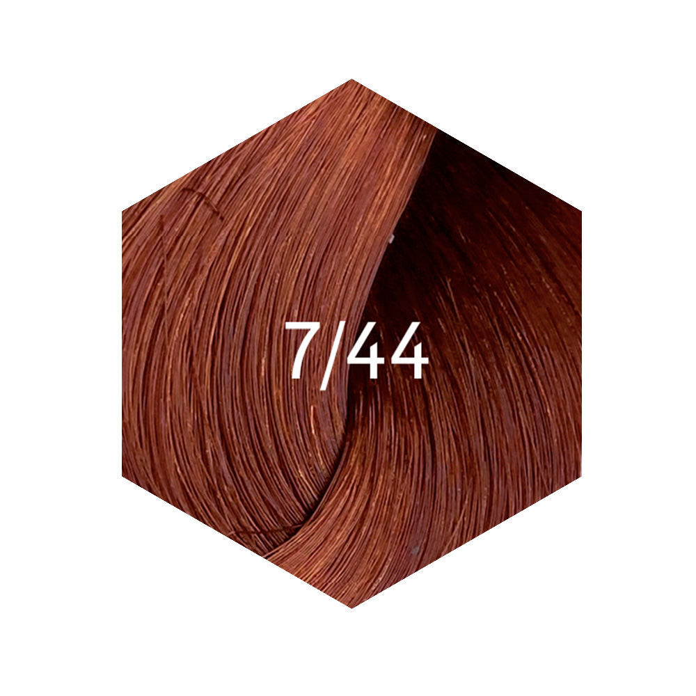 TINTURA PERMANENTE 60ML 7/44 RUBIO MEDIO COBRIZO COBRIZO - 2