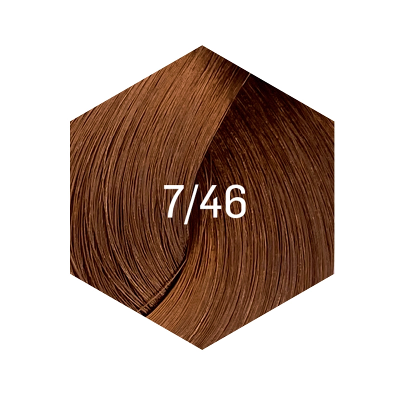 TINTURA PERMANENTE 60ML 7/46 RUBIO MEDIO COBRIZO MARRON - 2