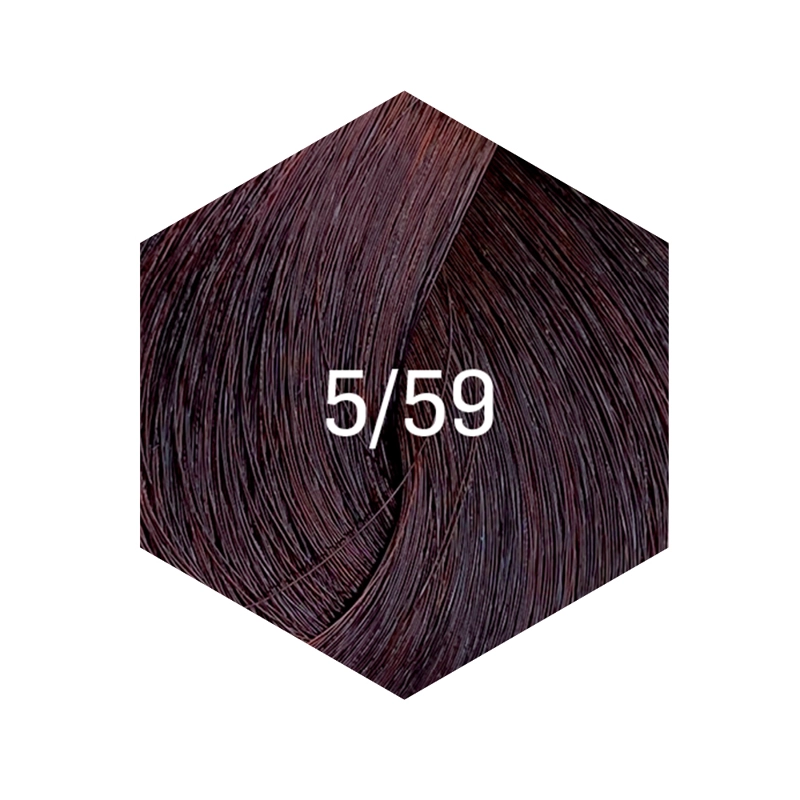 TINTURA PERMANENTE 60ML 5/59 CASTAÑO CLARO CAOBA ROJO - 2