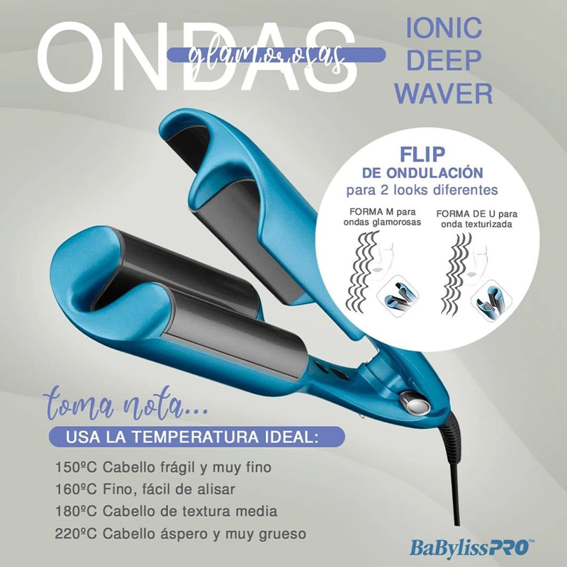 ONDULADOR DE CABELLO BABYLISS COMPACTO PRO BNTMDWUZ WAVER - 4