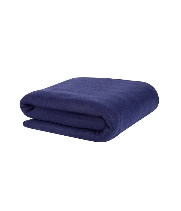 FRAZADA TEXTIL RANCO INSTITUCIONAL PREMIUM TERMICA 320G 1.5 PLAZAS 210 X 160 CM POLAR AZUL MARINO - 3