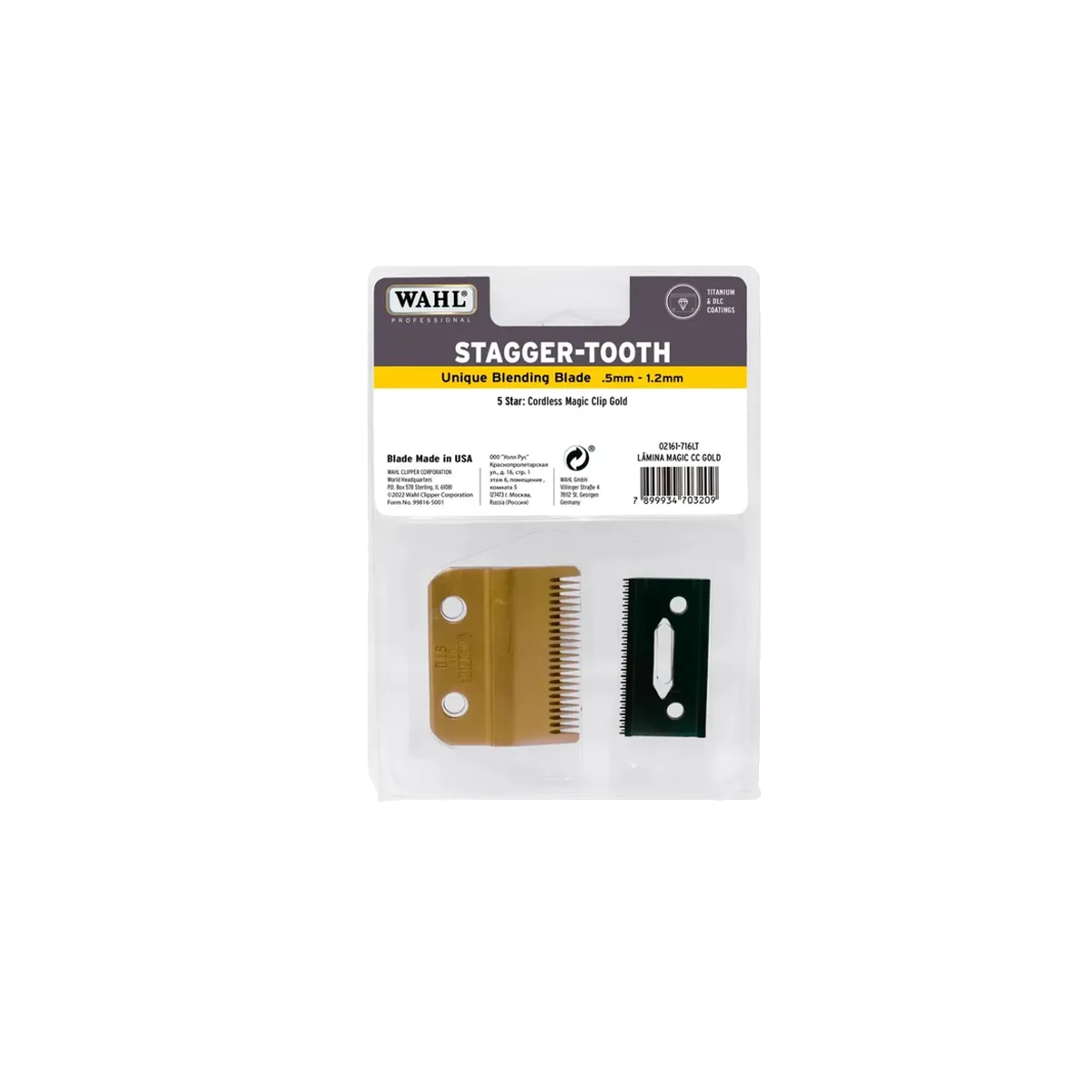 CUCHILLA WAHL MAGIC CORDLESS GOLD - 2