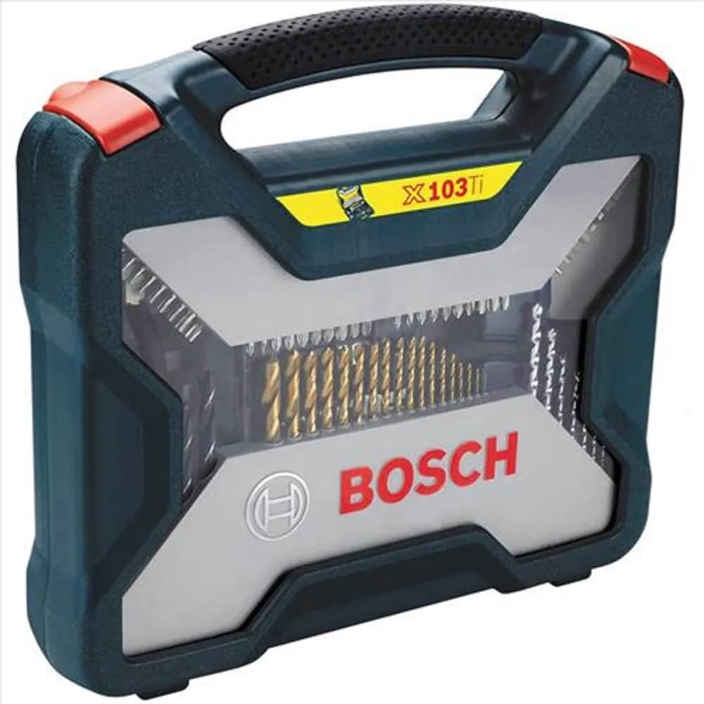 SET PUNTAS Y BROCAS EN TITANIO BOSCH X-LINE 103 UNIDADES / 2607017395 - 1