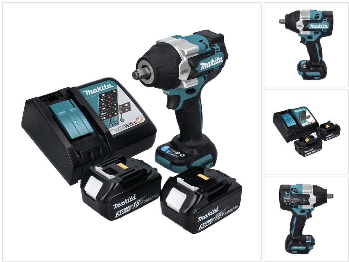 PISTOLA LLAVE IMPACTO 18V BRUSHLESS 700 NMMAKITA DTW700VH3 - 1