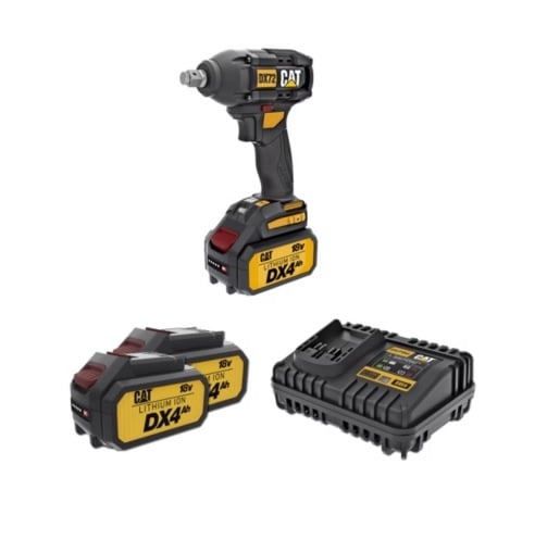 LLAVE IMPACTO 350 NM (1/2'') BATERÍAS 4 AH; DX72 - 1