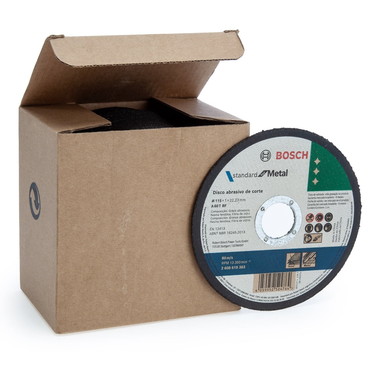CAJA BOSCH 2608619383 50 PIEZAS DISCOS CORTE METAL 4-1/2'' 115 MM - 1