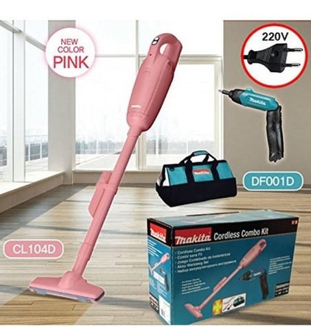 KIT MAKITA ASPIRADORA ROSA + ATORNILLADOR // DX0092PX1 - 1
