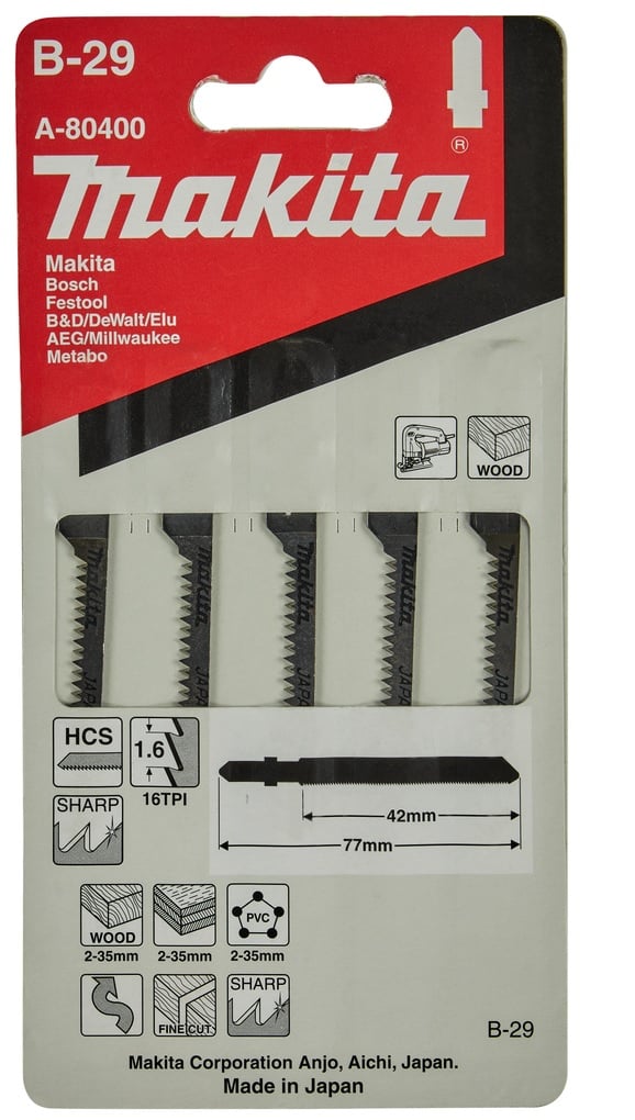HOJA DE CALAR B-29 16T X 42 MM MADERA // A-80400 - 1