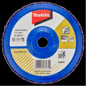 DISCO MAKITA LIMPIADOR NYLON MORADO 180 X 22.23 MM B-36273 - 1