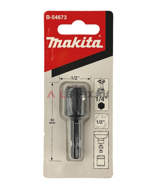 ADAPTADOR MAKITA TALADRO PARA DADO CUADRANTE 1/2 B-54673 - 1