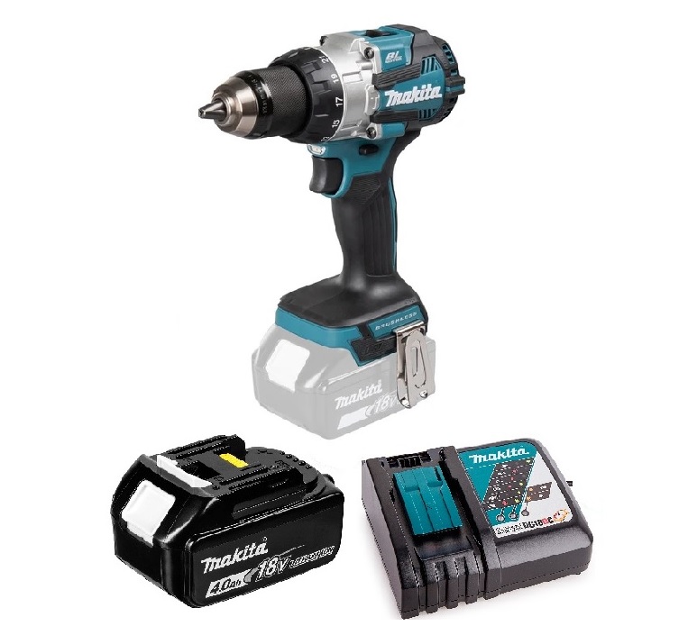 TALADRO ATORNILLADO PERCUTOR 13 MM (1/2) 110NM MAKITA DHP489 (4 AH) - 1