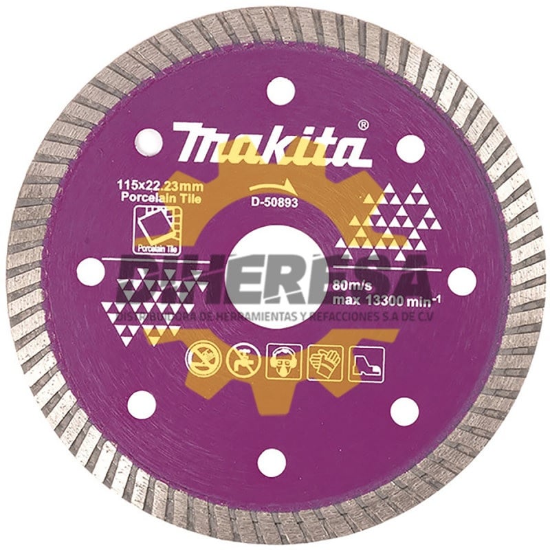 DISCO MAKITA PORCELANATO CERÁMICA 4-12 CORTE SECO D-50893 - 1
