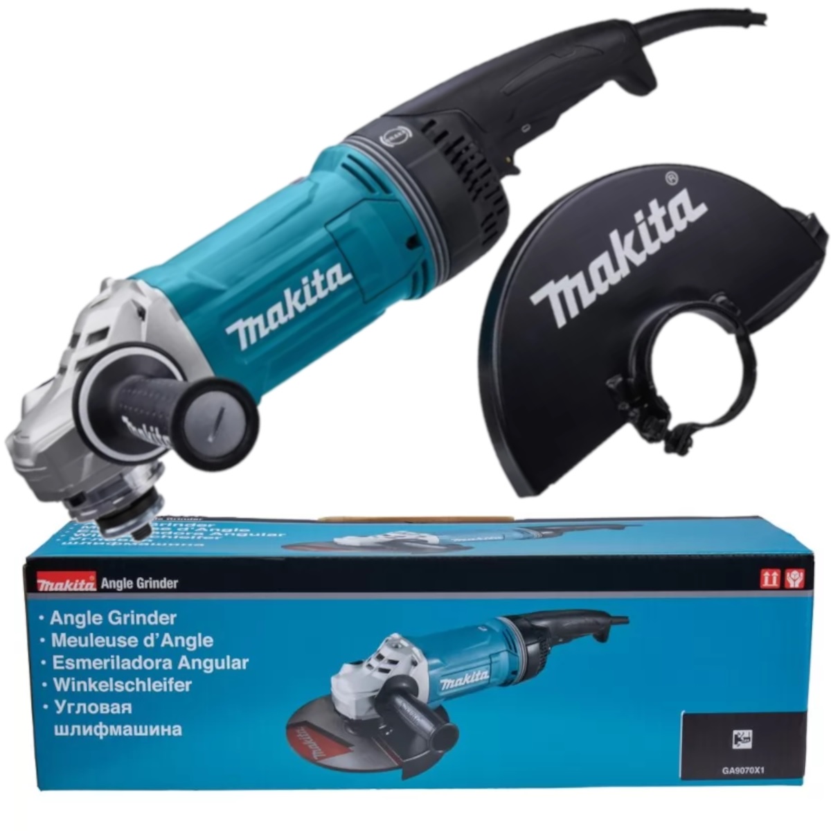 ESMERIL ANGULAR 230 MM FUNCIÓN ANTI RESTART 2800W MAKITA GA9070X1 - 1
