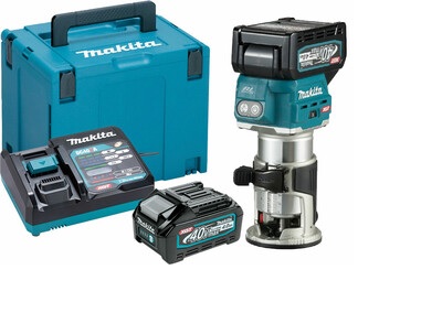 RECORTADORA INALÁMBRICA 40V MÁX XGT + 2 BATERÍAS 40V 4,0 AH MAKITA RT001GM202 - 1