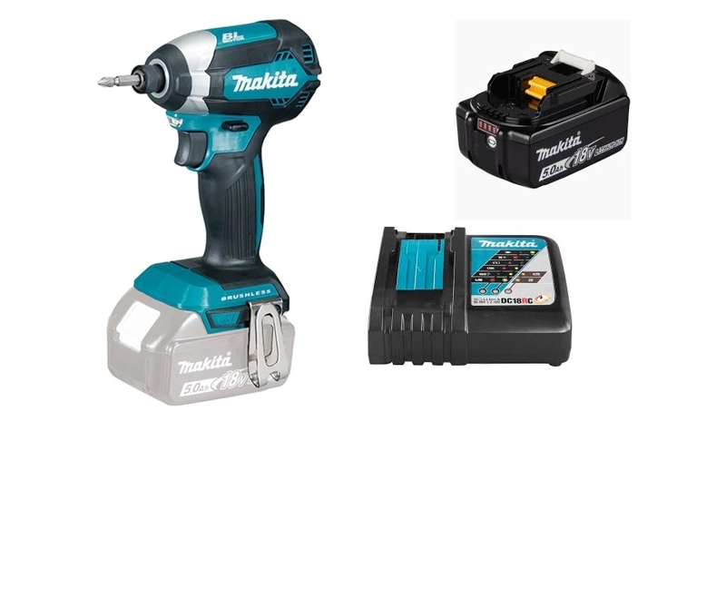 ATORNILLADOR IMPACTO 175 NM BRUSHLESS 18V MAKITA DTD154 (5,0 AH) - 2