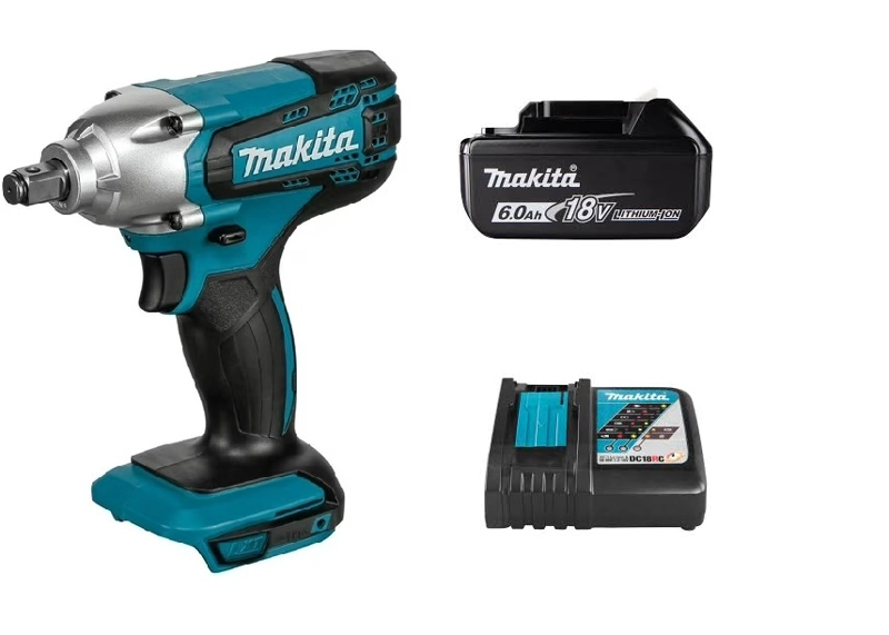 PISTOLA LLAVE IMPACTO 18V INALAMBRICA 190 NM MAKITA DTW190 (6 AH) - 1