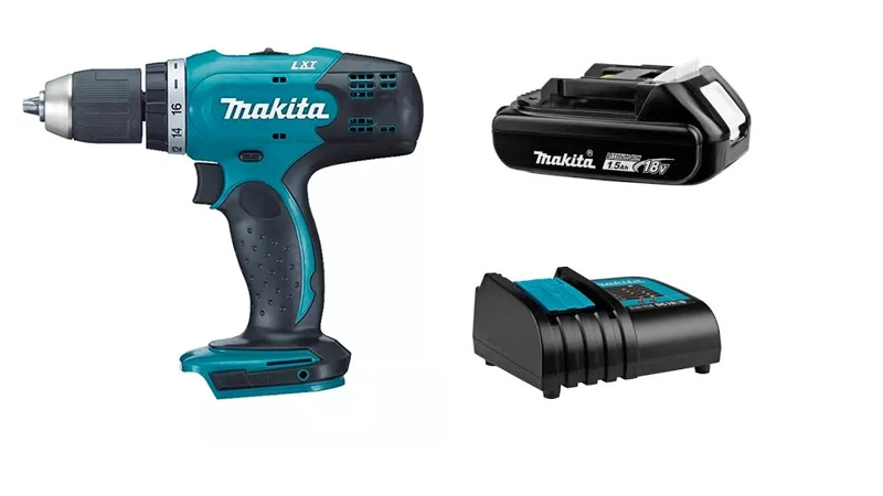 TALADRO ATORNILLADOR 18V INALAMBRICO 42 NM MAKITA DDF453VH15,  13 MM (1/2″) - 1