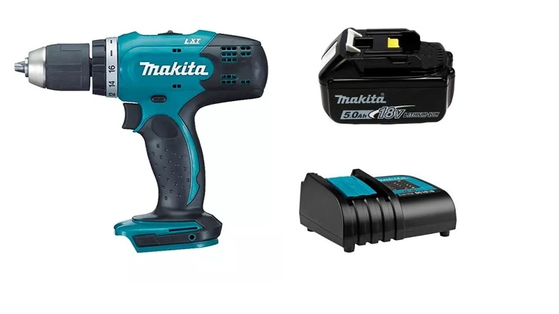 TALADRO ATORNILLADOR 18V INALAMBRICO 42 NM MAKITA DDF453 (5 AH) - 1