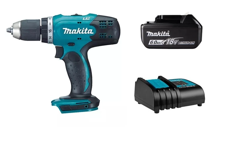 TALADRO ATORNILLADOR 18V INALAMBRICO 42 NM MAKITA DDF453 (6 AH) - 1