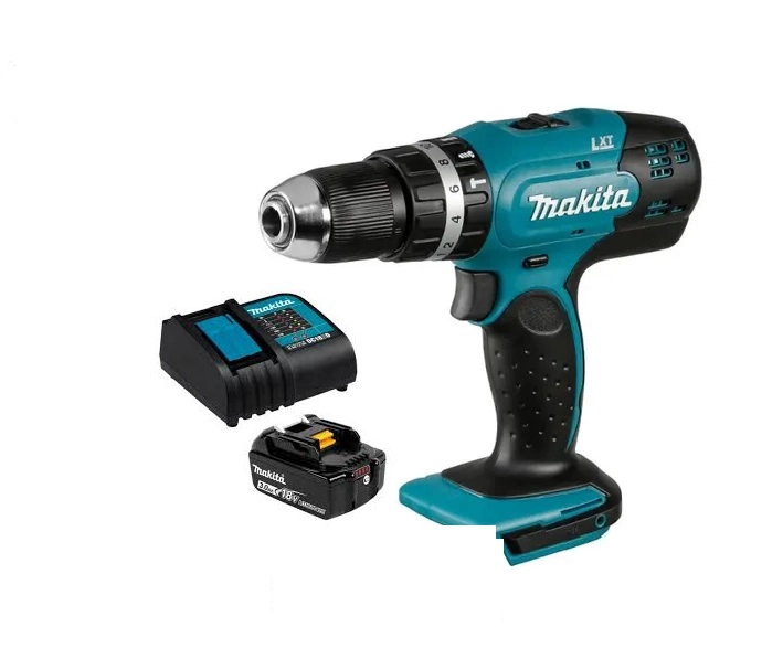 TALADRO ATORNILLADOR PERCUTOR 42 NM 18V MAKITA DHP453 (3 AH) - 1