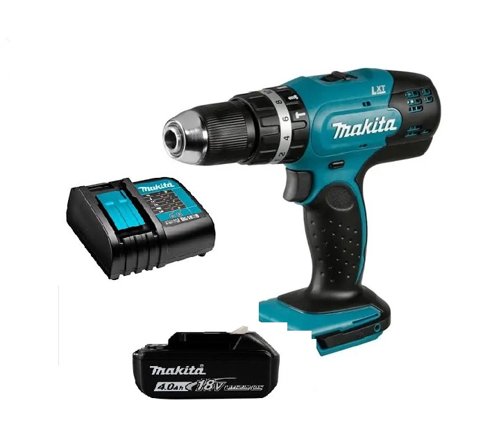 TALADRO ATORNILLADOR PERCUTOR 42 NM 18V MAKITA DHP453 (4 AH) - 1