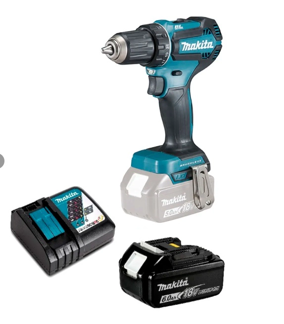 TALADRO ATORNILLADOR 18V BRUSHLESS 50 NM MAKITA DDF485 (6 AH) - 1