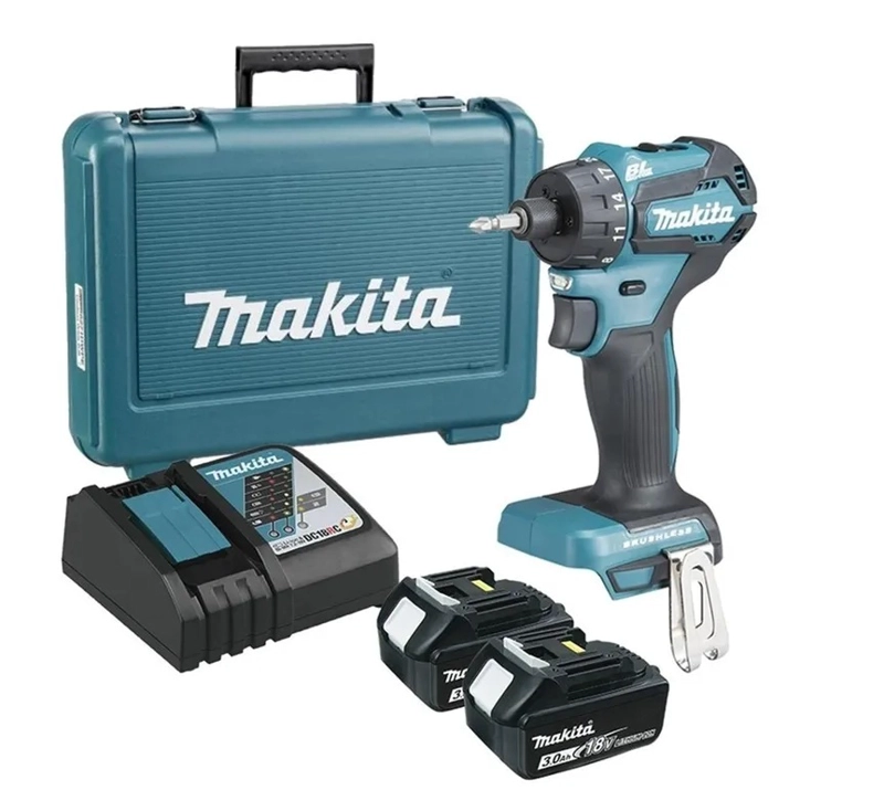 TALADRO-ATORNILLADOR 13 MM - 6.35MM (1/4')  (MAX. TORQUE 40 N.M) 1,4 KG. BL MOTOR MAKITA DDF083RFE - 1
