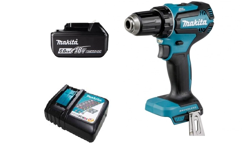 TALADRO ATORNILLADOR 18V BRUSHLESS 40 NM MAKITA DDF483 (6 AH); DDF483VH6 - 1