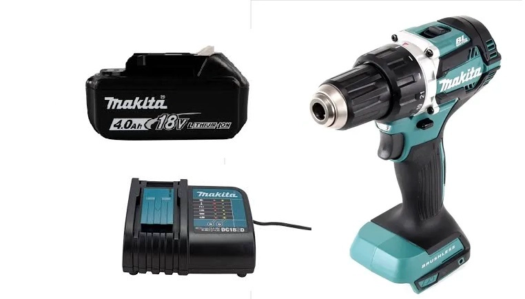 TALADRO ATORNILLADOR 18V BRUSHLESS 54 NM MAKITA DDF484 (4 AH); DDF484VH4 - 1