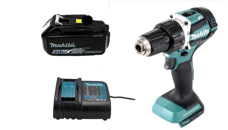 TALADRO ATORNILLADOR 18V BRUSHLESS 54 NM MAKITA DDF484 (5 AH); DDF484VH5 - 1