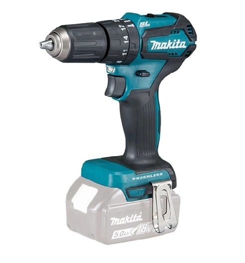 TALADRO ATORNILLADOR PERCUTOR 40 NM 18V MAKITA DHP483Z; SIN CARGADOR NI BATERIA - 1